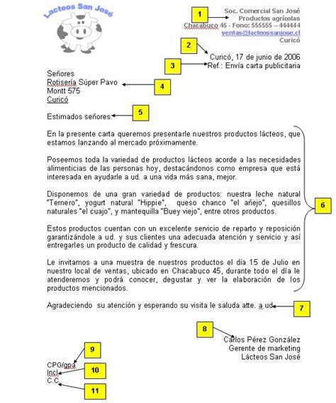 Carta Comercial Estructura Comunicaciones 1° Y 2°