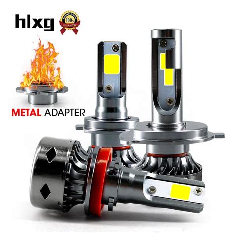 Hlxg Automobiles Mini H4 LED H11 H8 9006 HB4 Led Bulb H1 9005 HB3 H7