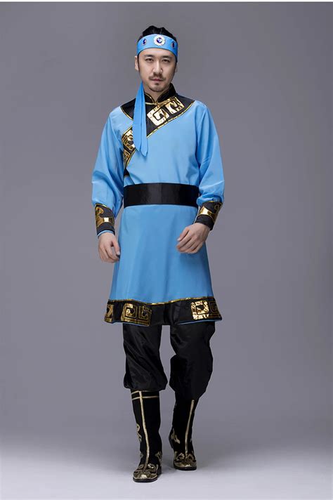 2021 Ethnic Clothing Traditional Mongolian Costumes For Men Grassland National Genghis Khan