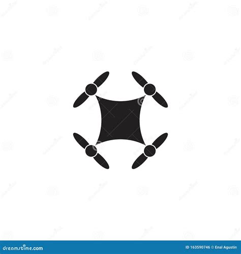 Drone Icon Logo Design Vector Template Stock Vector Illustration Of Delivery Aircraft 163590746