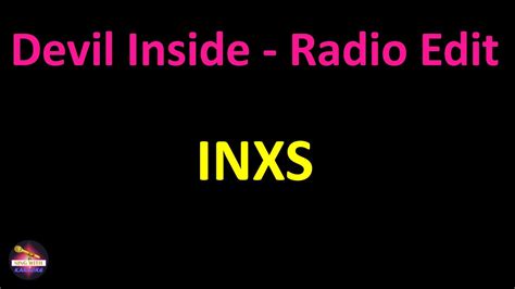 INXS Devil Inside Radio Edit Lyrics Version YouTube