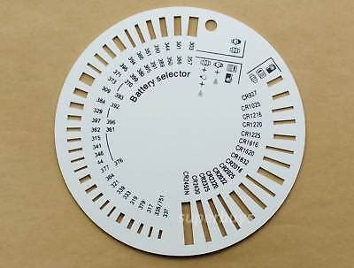 Watch Button Cell Battery Type Size Measure Gauge Replace Chart ...