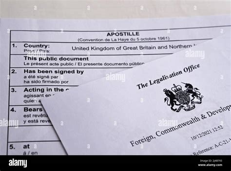 Authentic Apostille Document From The Uk Legalisation Office Legalised