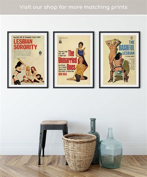 Pulp Art Cover Lesbian Poster Lesbian Pulp Print Feminism Art Queer Lesbian Art Print