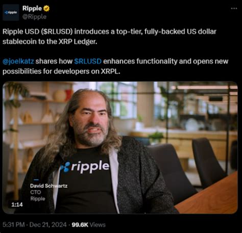 Ripples Cto Shares How Rlusd Boosts Xrp Ledger For Users