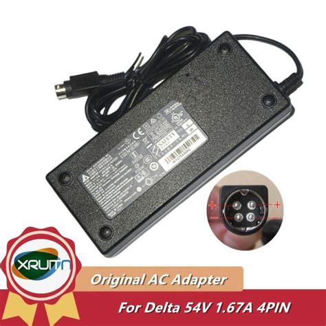 Genuine DELTA AC DC Adapter ADP 90CR B ADP 90DR 4PIN Power Supply 54V 1