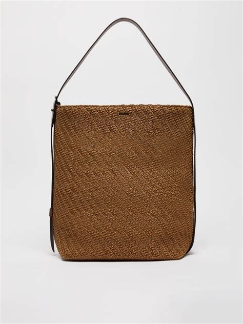 Max Mara Crochet Medium Archetipo Shopping Bag In Brown Lyst