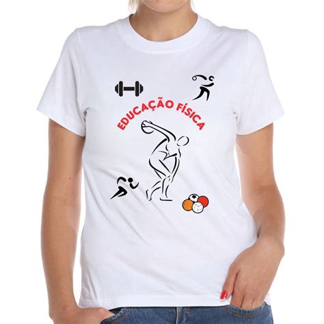 Camiseta Baby Look Educação Física 2 Elo7 Produtos Especiais