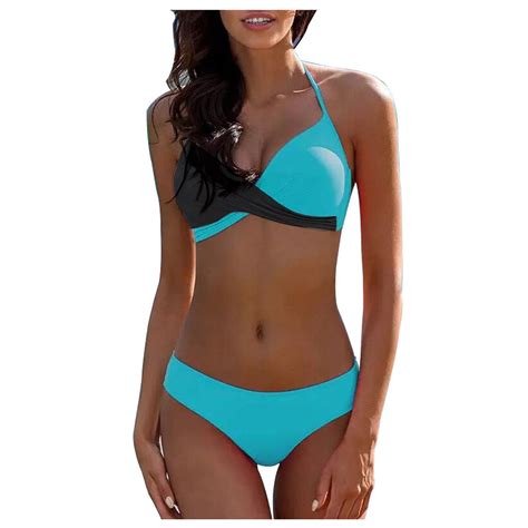 Dengdeng Women S Bikini Sets Sexy Low Rise Two Piece Swimsuit Wrap