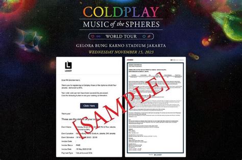 Berhasil Dapat Tiket Coldplay Jakarta? Jangan Share Booking ...