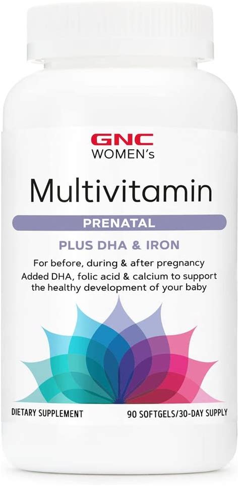 Gnc F Rmula Prenatal Multivitam Nico Para Mujer Con Dha Y Hierro Yaxa