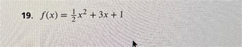 Solved F X 12x2 3x 1