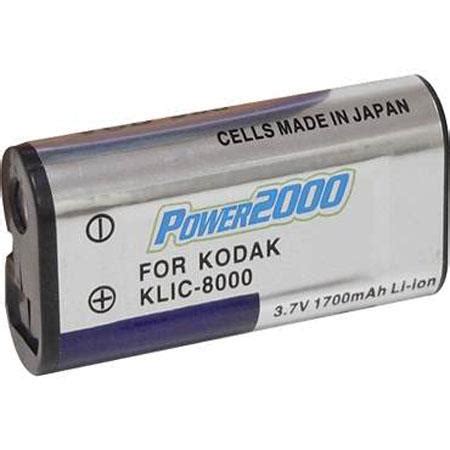 Power2000 KLIC 8000 3 7V 1700mAh Rechargeable Lithium Ion Battery For