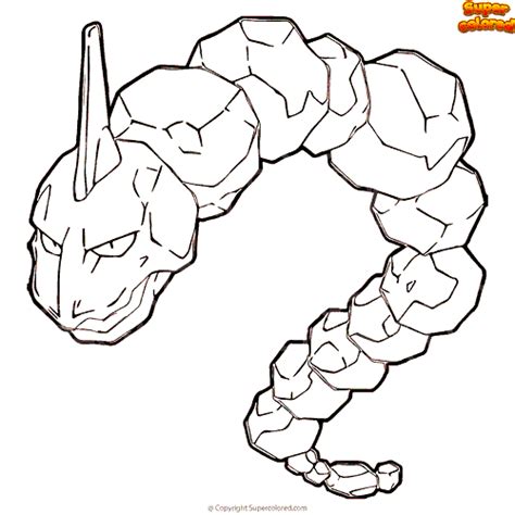 Onix Pokemon Coloring Page