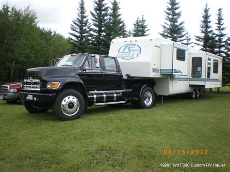 1998 Ford F800 Pu Rv Hauler And 1998 Travel Supreme Custom Trucks