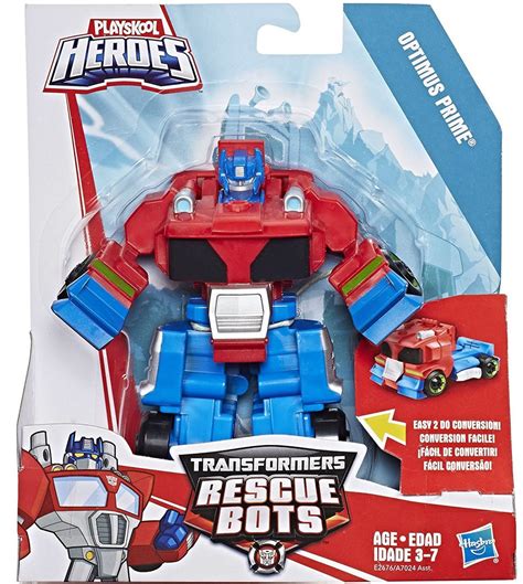 Transformers Playskool Heroes Rescue Bots Optimus Prime Trailer Action