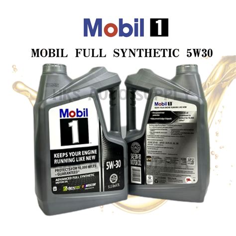 Mobil Advanced Full Synthetic Motor Oil 5w 30 56 Off