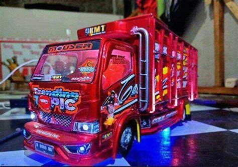 MINIATUR TRUK OLENG KAYU Full Lampu Lazada Indonesia