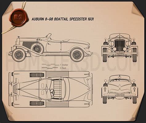 Ver Fotos De Auburn Boattail Speedster 1929 Classic Cars Blueprints Old Classic Cars