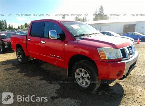 2005 Nissan Titan Le 1n6aa07b65n517450 Bid History Bidcars