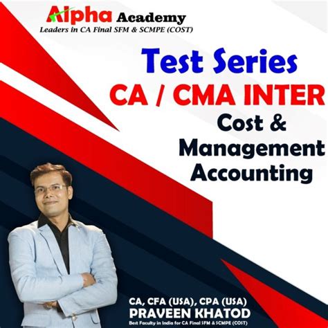 Cost Management Accounting Cost By Ca Cfa Usa Cpa Usa Praveen