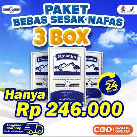 Jual Susu Kambing Etawaku Platinum Paket Box Shopee Indonesia