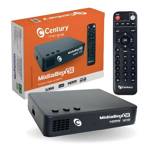 Receptor Century Midiabox Se B Midia Box Hd Tv Sat Regional Oferta