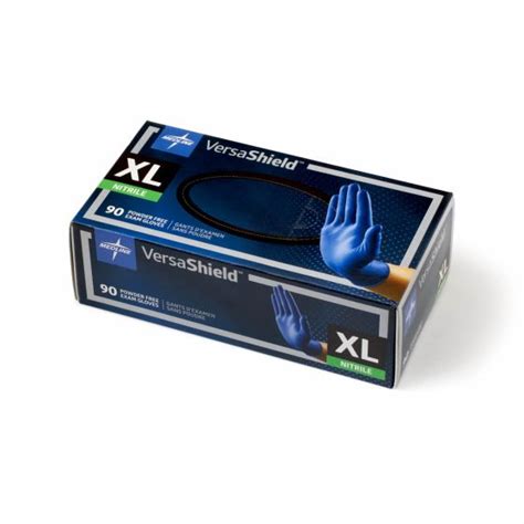 Medline Versashield Full Texture Nitrile Glove Xl Ct