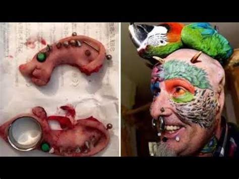 Man Cuts Off His Ears To Look Like A Parrot Ted Richards Tattoo Body