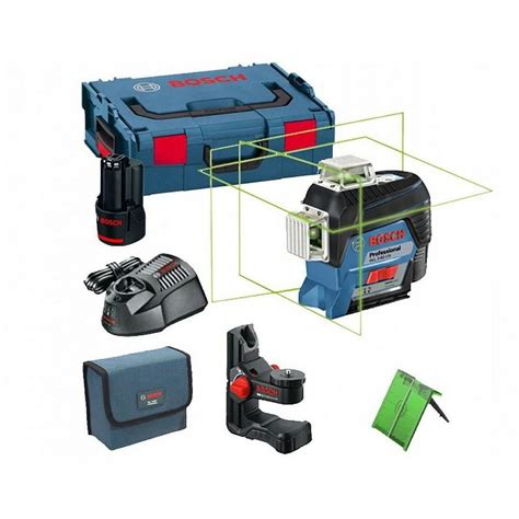 BOSCH LASER LINIOWY 3 PŁASZCZYZNOWY GLL 3 80 CG UCHWYT BM 1 L BOXX