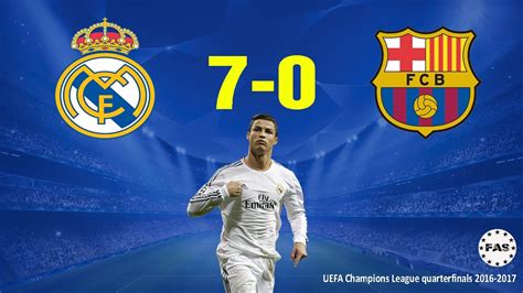 Real Madrid Vs Barcelona Aggregate Uefa Champions League