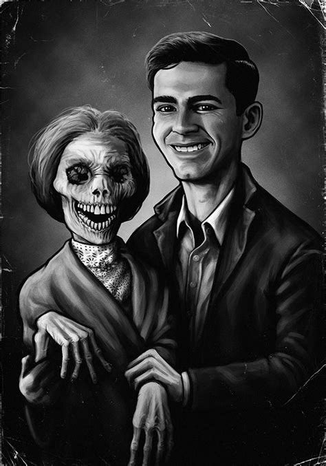 Norman Bates and Mother (Psycho) by Sam Raw : r/alternativeart