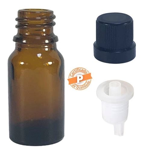 Frasco De Vidro Gotejador 10ml 50 Unidades Parcelamento Sem Juros