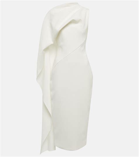 Roksanda Bridal Edith Crepe Midi Dress In White Lyst