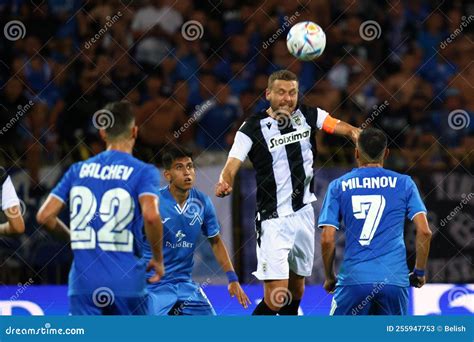 Levski Sofia Vs Paok Fc Editorial Stock Photo Image Of Ball