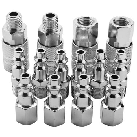 Pcs Air Line Hose Compressor Fitting Inch Bsp Metal Connectors