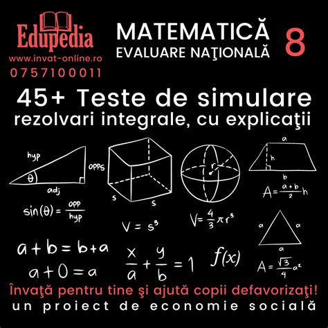 Teste De Matematica Pentru Evaluarea Nationala Clasa A Viii A