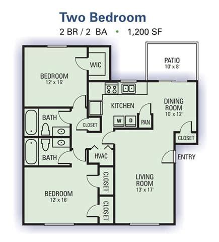 Floor Plans of Maplewood Pointe Apartment Homes in Jonesboro, GA