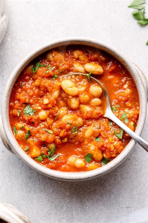 Loubia Stewed Moroccan White Beans Darn Good Veggies