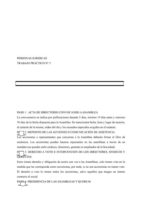 Tp Personas Juridicas Personas Juridicas Trabajo Pr Ctico N