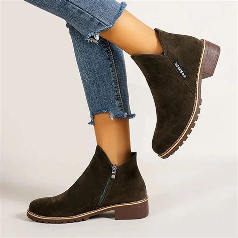 Orthopedic Women Ankle Boots Arch Support Warm Suede Chic Designed