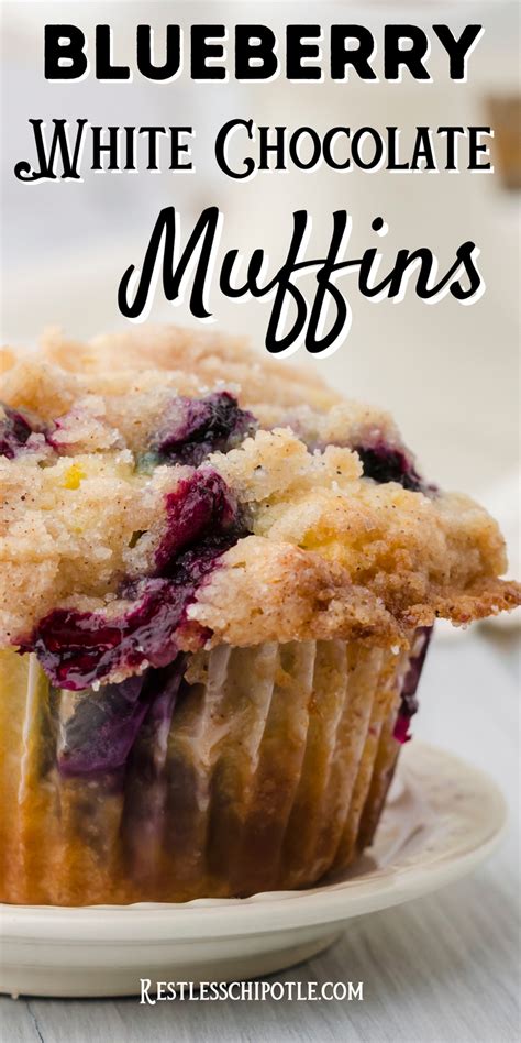 Blueberry White Chocolate Muffins With Streusel Topping Artofit