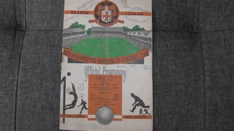 Wolves V Manchester City 27th August 1955 £150 Picclick Uk