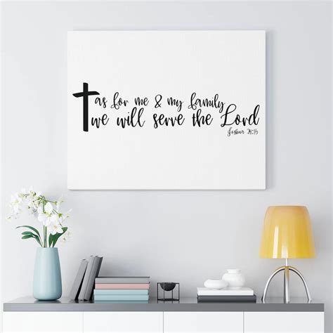 Trinx Serve The Lord Joshua2415 Christian Wall Art Bible Verse Print