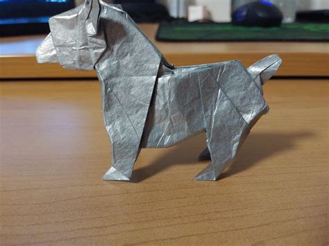 Origami Bear Cub Designed by Shuki Kato and Folded by me : r/origami