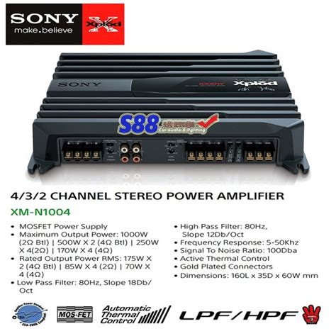 Jual Sony Xm N Power Amplifier Class Ab Di Lapak Toko S Bukalapak