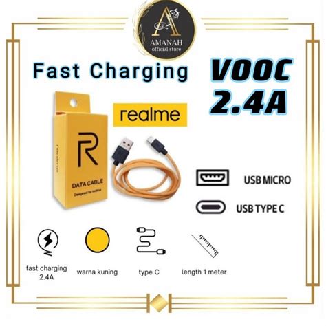 Jual Kabel Data Realme Type C Micro Qualcoom A Fast Charging