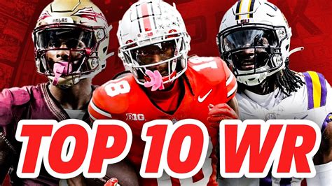 Top 10 2024 NFL Draft WR Rankings Marvin Harrison Jr Malik Nabers