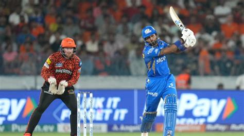 Srh Vs Mi मैच में बने 500 से ज्यादा रन हार्दिक को मिली दूसरी हार