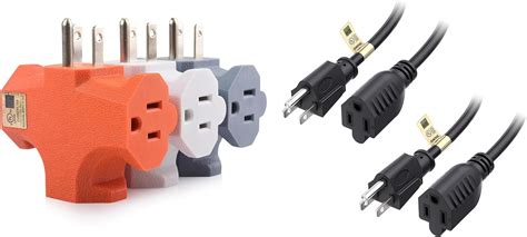 Amazon UL Listed Cable Matters 3 Pack 3 Way Plug Adapter 15A